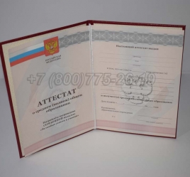 Аттестат За 11 Класс 2012г Серебро в Вологде