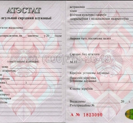 Аттестат о Полном Среднем Образовании Беларуси 2020г в Вологде