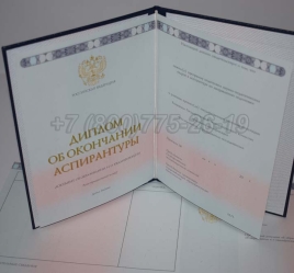 Диплом Аспирантуры 2023г в Вологде