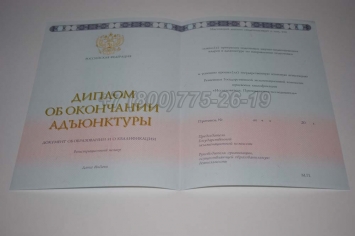 Диплом Адъюнктуры 2019г в Вологде